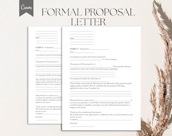 Formelle Angebot Brief Vorlage, PDF, Canva