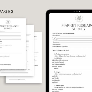 Marknadsundersökningsformulär, PDF, Canva bild 2