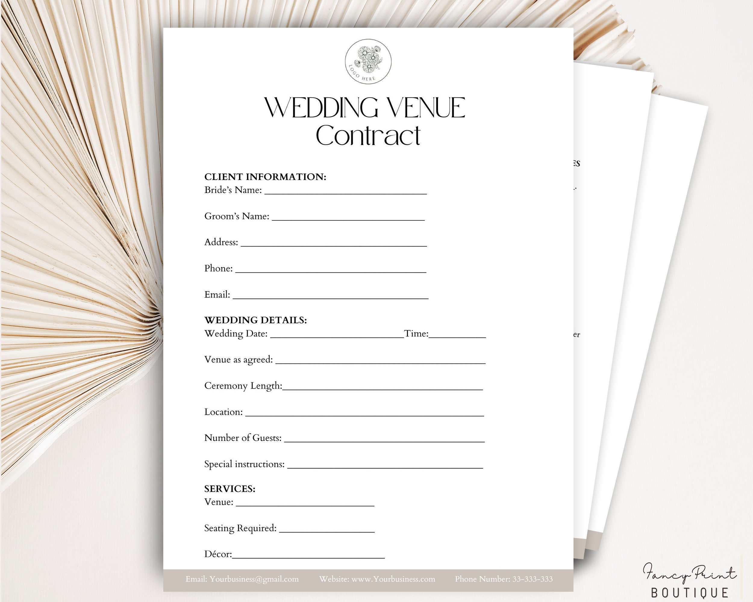 Wedding Venue Contract, Wedding Rental Venue Templates, Event Venue Wedding Venue Contract, Wedding Rental Venue Templates, Event Venue