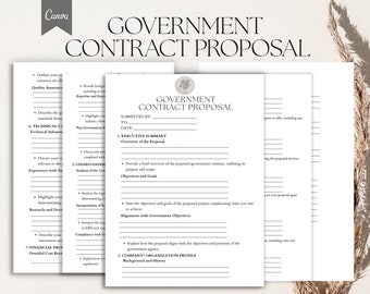 Regierungsvertragsvorschlag, Vorlagenform, Pdf, Canva