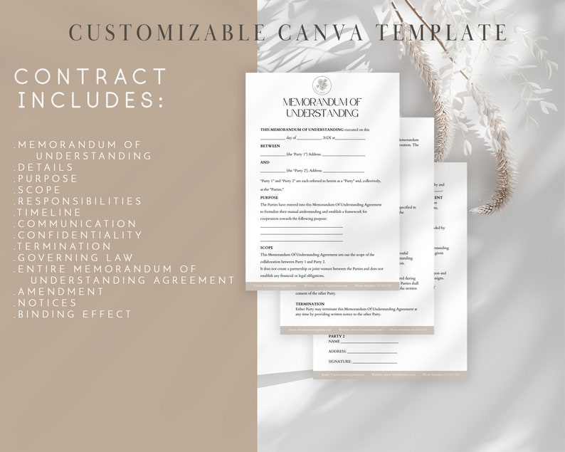 Memorandum of Understanding, Nonbinding Agreement, MOU, Partnership