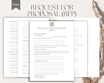 Bitte um Angebot Vorlage, Form Pdf, Canva