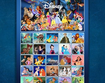 Disney Bingo Game (Digital, NOT Shipped) - Includes 10 Different Bingo Sheets