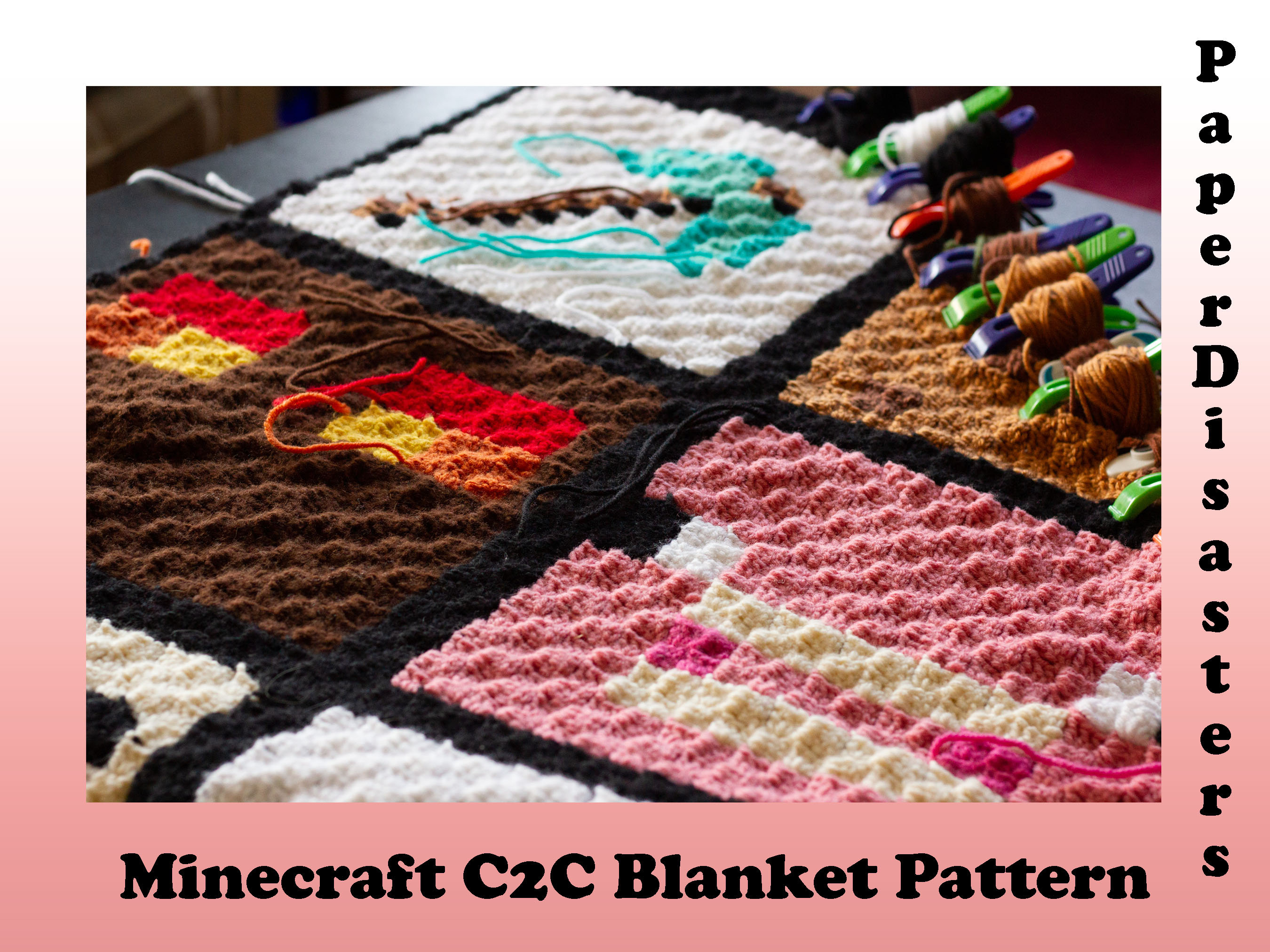 Large Minecraft C2C Blanket Pattern digital Etsy