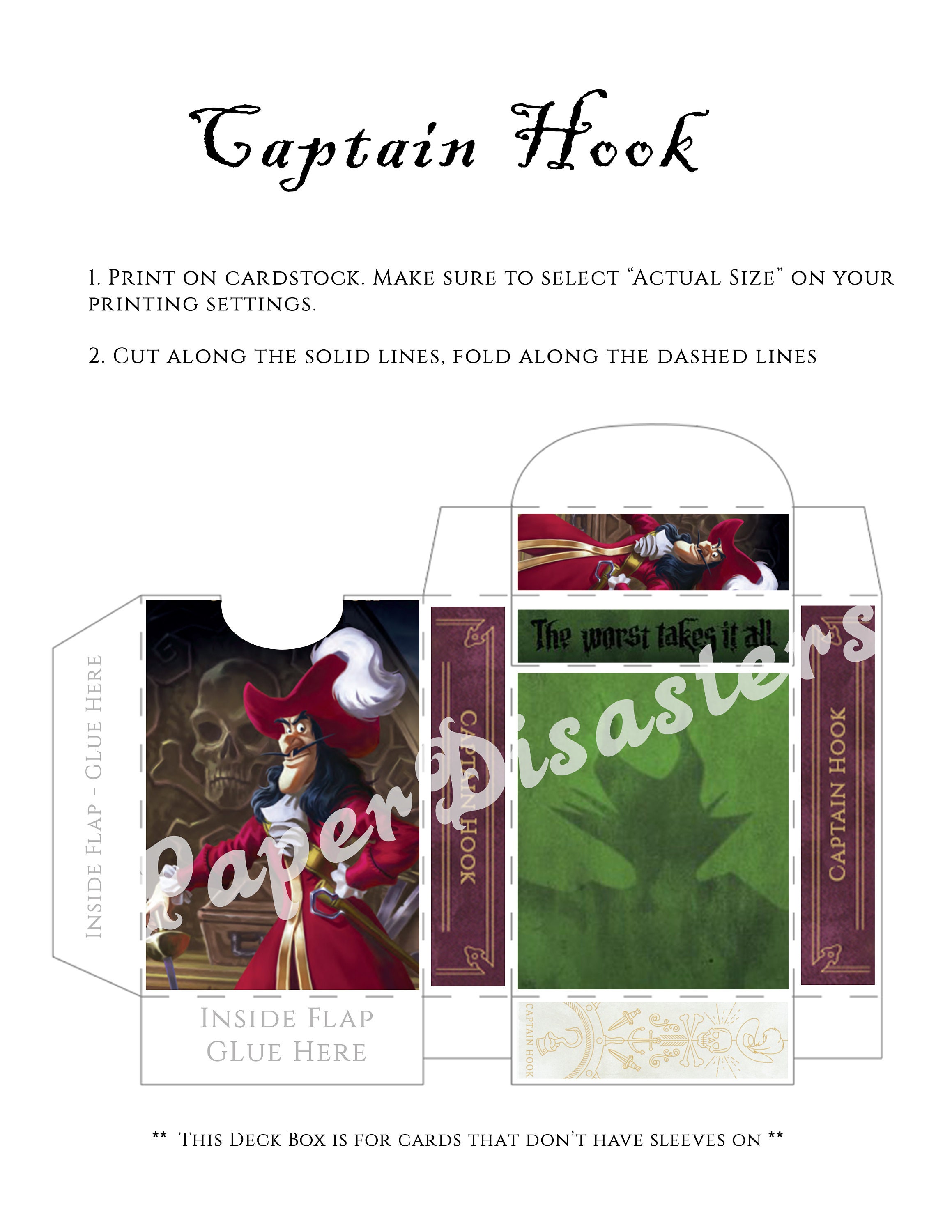 Printable Villainous Deck Boxes Includes ALL Disney Etsy