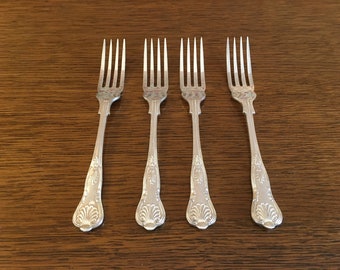 Vintage International Silver Flatware-Silver Plated Flatware-Set of 18 Intl Silver Co.-Kings Pattern-Replacements-Silver-Plated-18 in Set