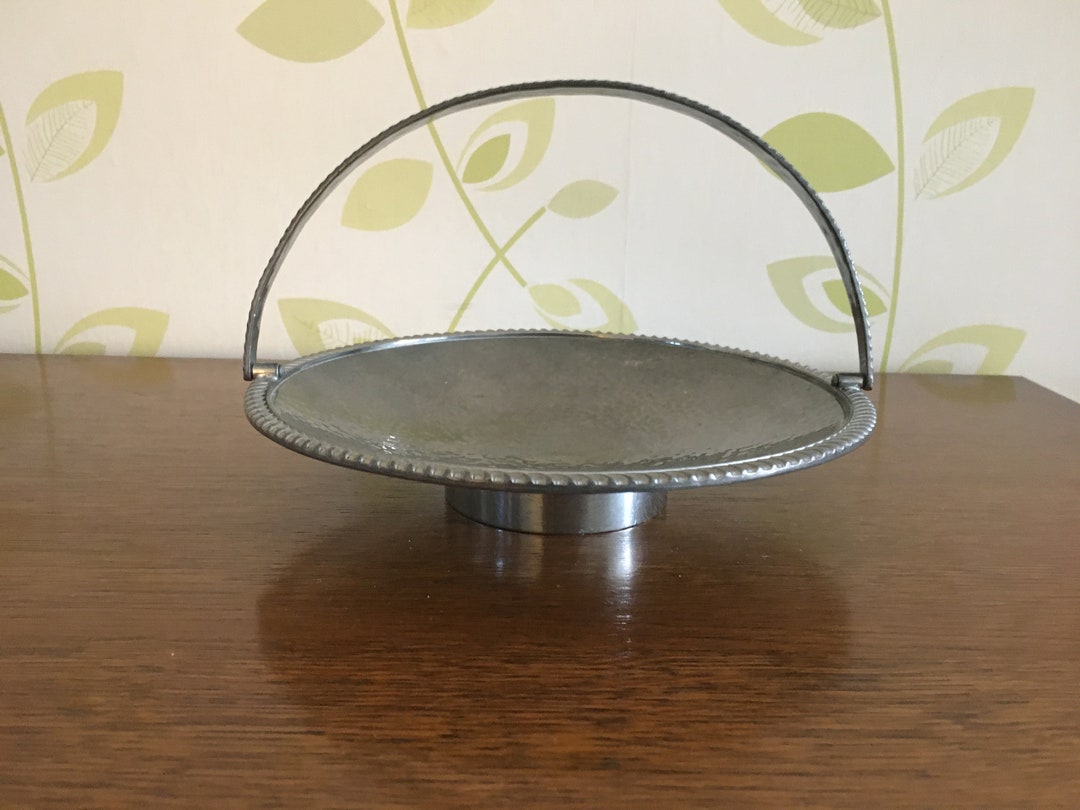 Very Rare Circa 1940 Speculum Plate Made in England Copper Tin Fruit