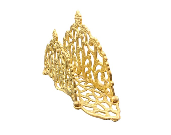 French Letter Rack Vintage French Rococo Style Brass Letter Rack Vintage Brass Letter ...