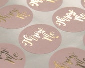 Throw Me Stickers, Foil Wedding Stickers, Wedding Favour, Wedding Labels, Custom Confetti Packaging, Blush Throw Me, Confetti Stickers, Foil