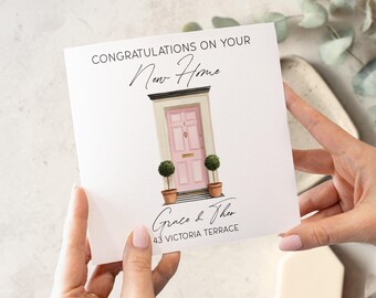 Tarjeta de mudanza personalizada con acabado de lujo