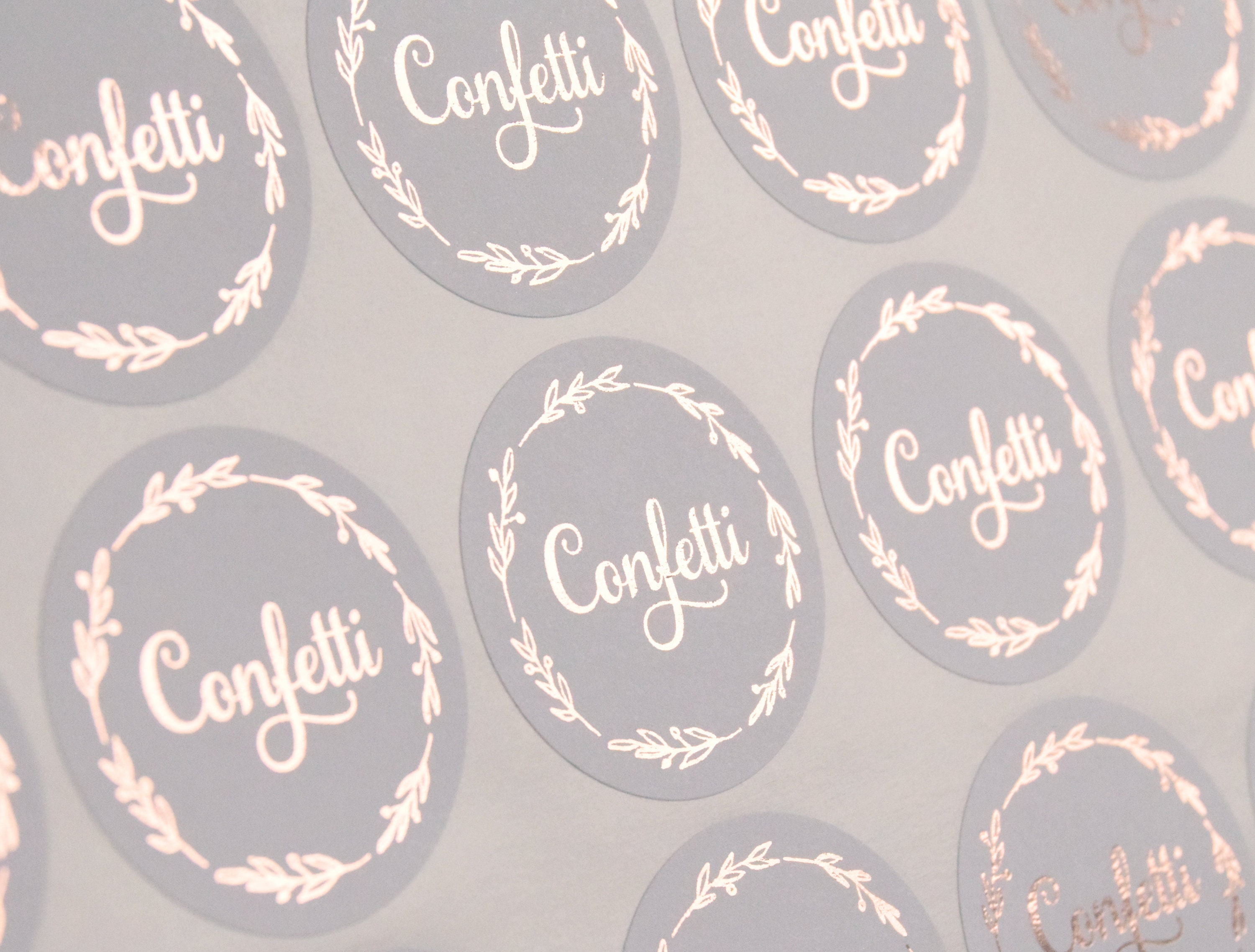 Confetti Wedding Stickers Foil Confetti Stickers Confetti Etsy UK