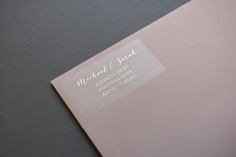 Folie Adresse Etiketten Rückgabe Adresse Aufkleber Monogramm | Etsy