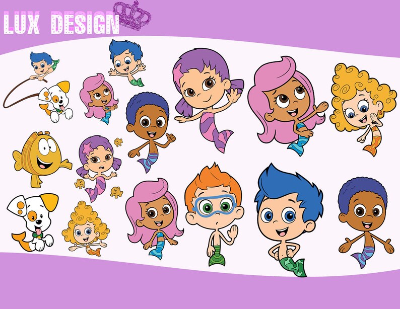 56 Bubble Guppies Clipart PNG Images 300dpi Digital Clip | Etsy Canada