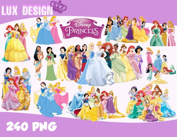 Download Free 240 Disney Princess Clipart Png Images Digital Clip Art Etsy SVG Cut Files