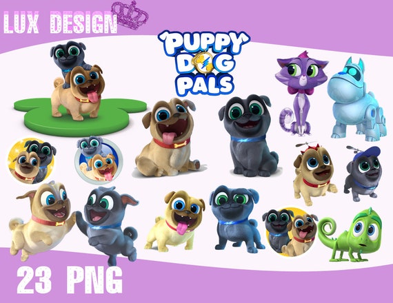23 Puppy Dog Pals ClipArt PNG Images 300dpi Digital Clip | Etsy