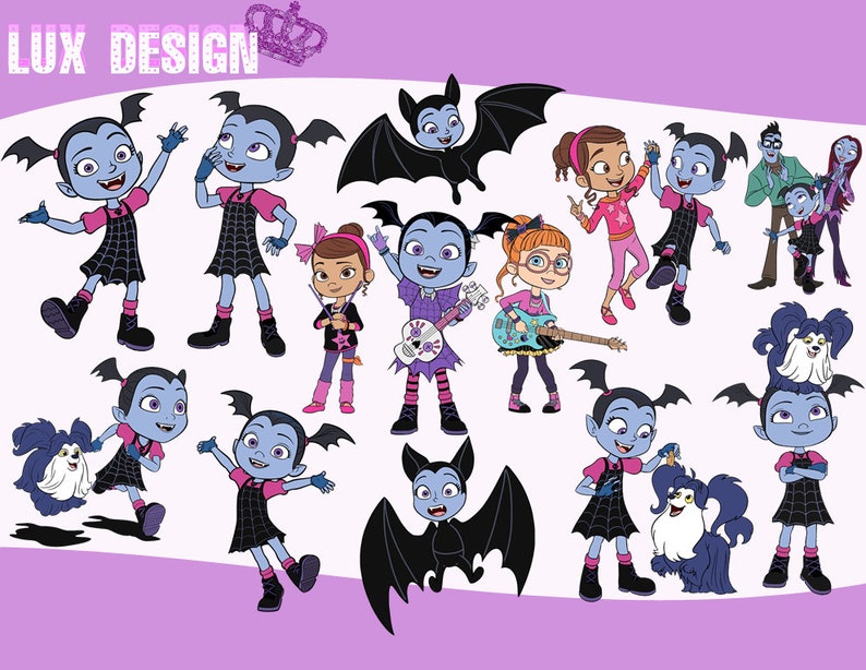 43 Vampirina Clipart PNG Images 300dpi Digital Clip Art | Etsy