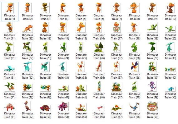 Download 59 Dinosaur Train Clipart Png Images 300dpi Digital Clip Etsy PSD Mockup Templates