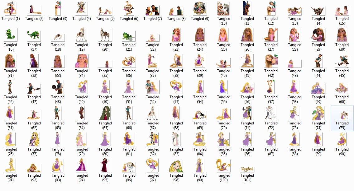 100 Tangled Rapunzel Clipart PNG Images Digital Clip Art Etsy