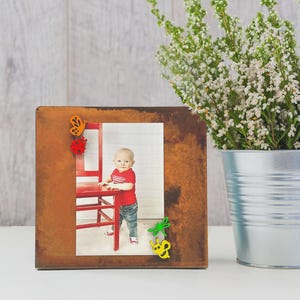 Magnetic Picture Frame Board Magnet Set, Antique Rustic Boho Chic Work From Home Office Desk Accessory, Farmhouse Rustic Picture Frames Gift