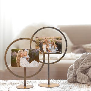 Infinity Picture Frame,  Farmhouse Rustic Picture Frame Gift, Rustic Metal Photo Frame, Primitive Wedding or Anniversary Gift