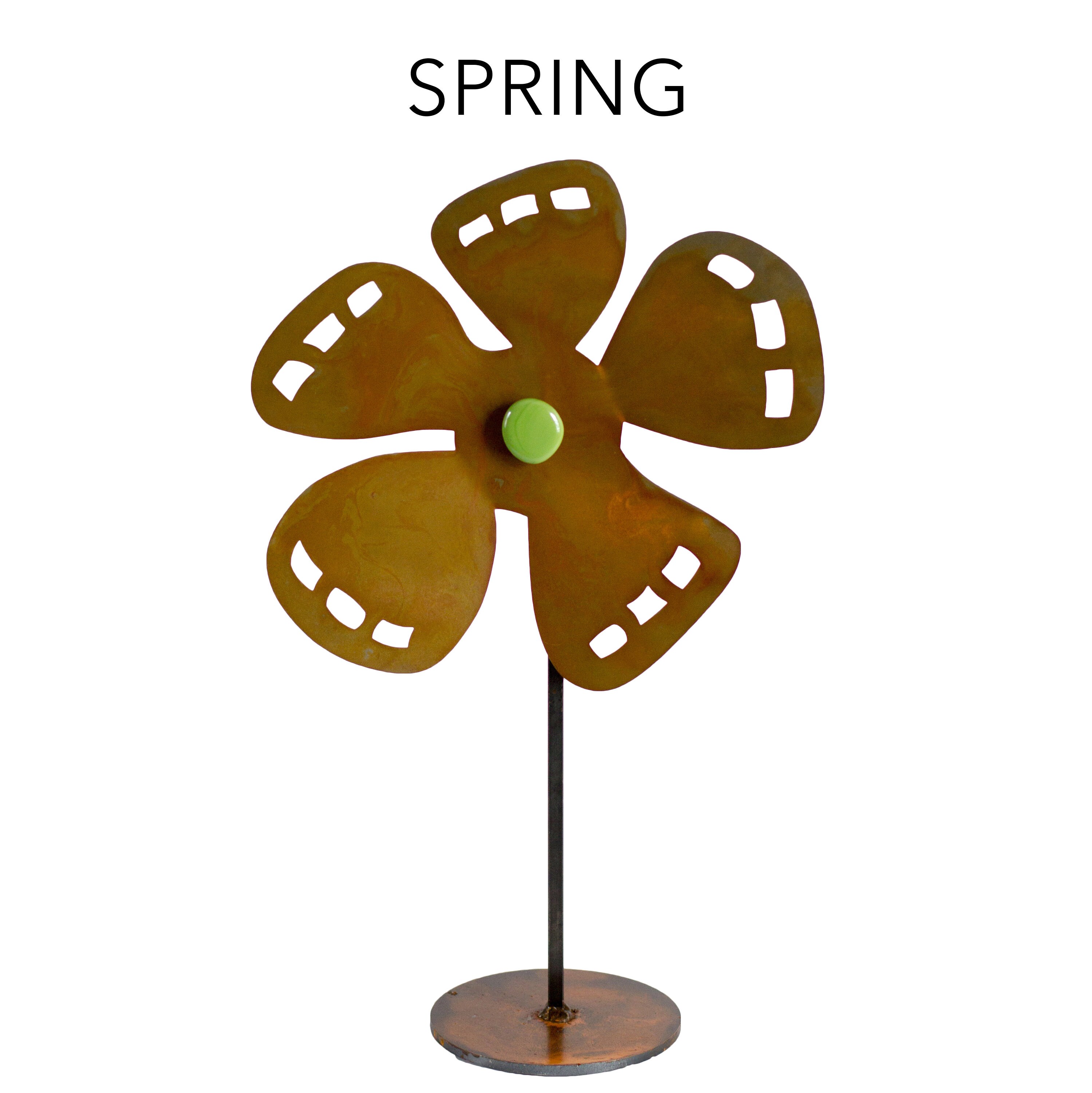 Metal Garden Flowers Primitive Summer Decor Yard art Garden Etsy