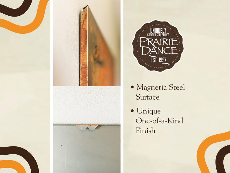 Extra Large Rustic Magnet Board, Farmhouse Memo Board, Rustic Magnetic Board, Primitive Metal Decor, Modern Magnetic Memo Board Metal Memo 画像 8