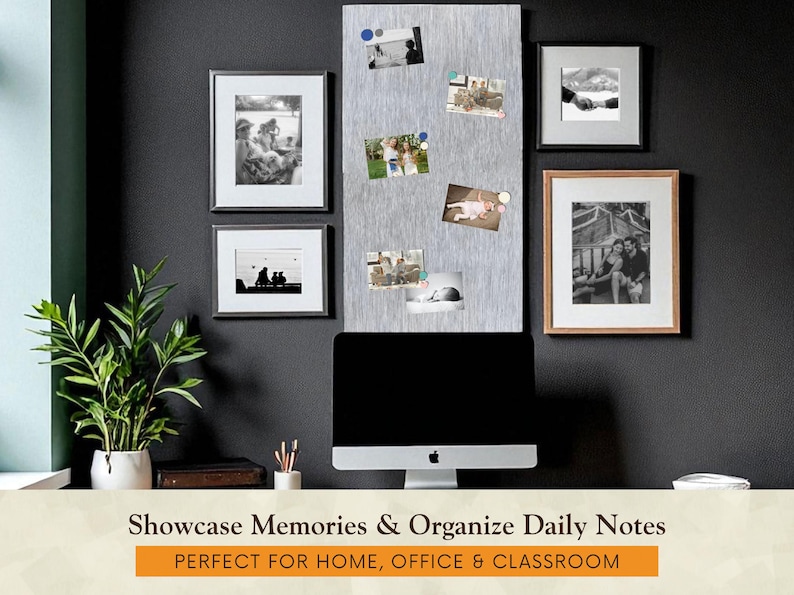 Extra Large Rustic Magnet Board, Farmhouse Memo Board, Rustic Magnetic Board, Primitive Metal Decor, Modern Magnetic Memo Board Metal Memo 画像 4
