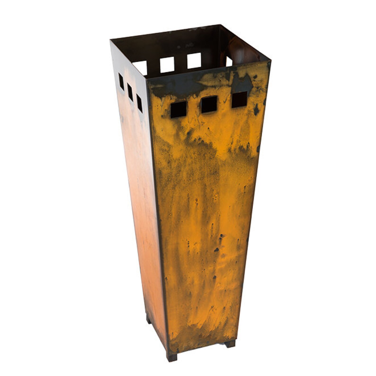 Large Outdoor Planters Metal Yard Decor Patio Planter Front Etsy