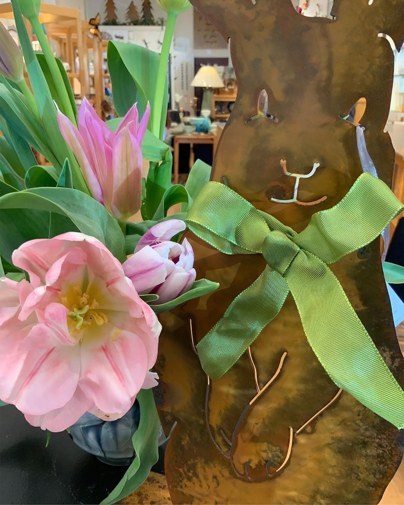 Industrial Metal Bunny Farmhouse Home Decor Easter Bunny Etsy