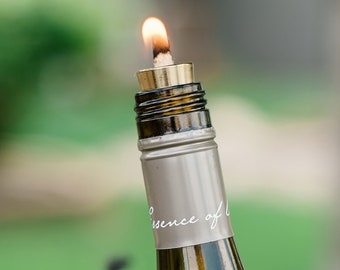 Milisten 20pcs Lamp Wick Ceramic Holders Torch Wine Bottle Oil Candle Lamp Fiber Glass Heat-Resistant Kerosene Wick 