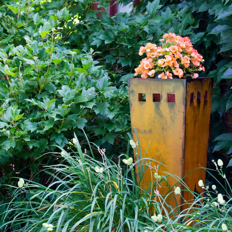 Tall Outdoor Metal Planters