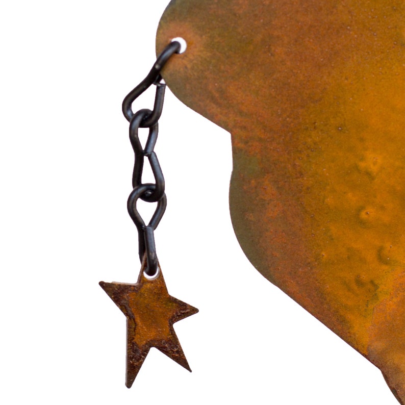 Metal Garden Sculpture Angel Figure Outdoor Fall Decor Angel Etsy