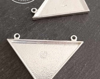 Apprêts pour bijoux - Pendentif triangle 48x38x38x3mm - Made in France