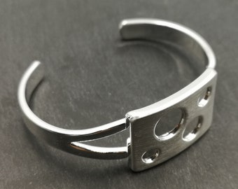 End of stock - rectangle bracelet holder with Bowl 5/6/8 / 10mm - silver