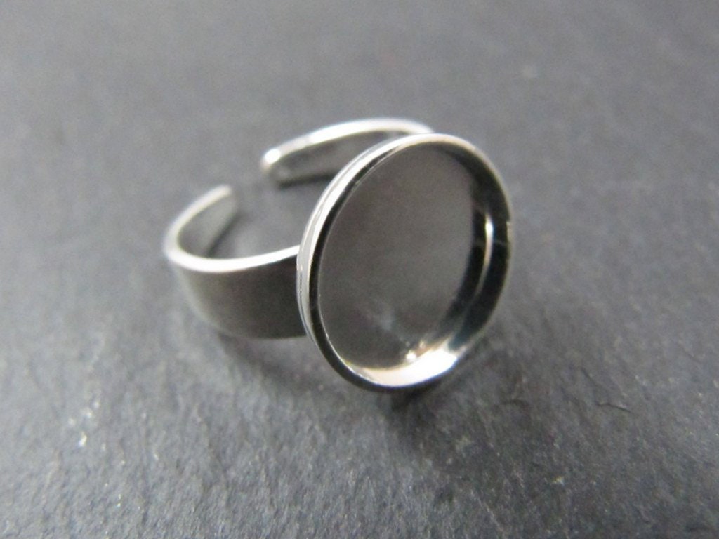 Support ring child ø10mm 925 Silver finish brass round