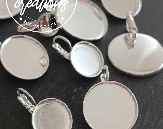 Earrings with round bowl + sleepers - size and finish of your choice