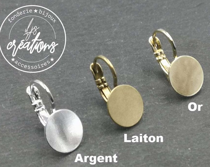 Pair of earrings with tray and sleepers - size and finishes of your choice