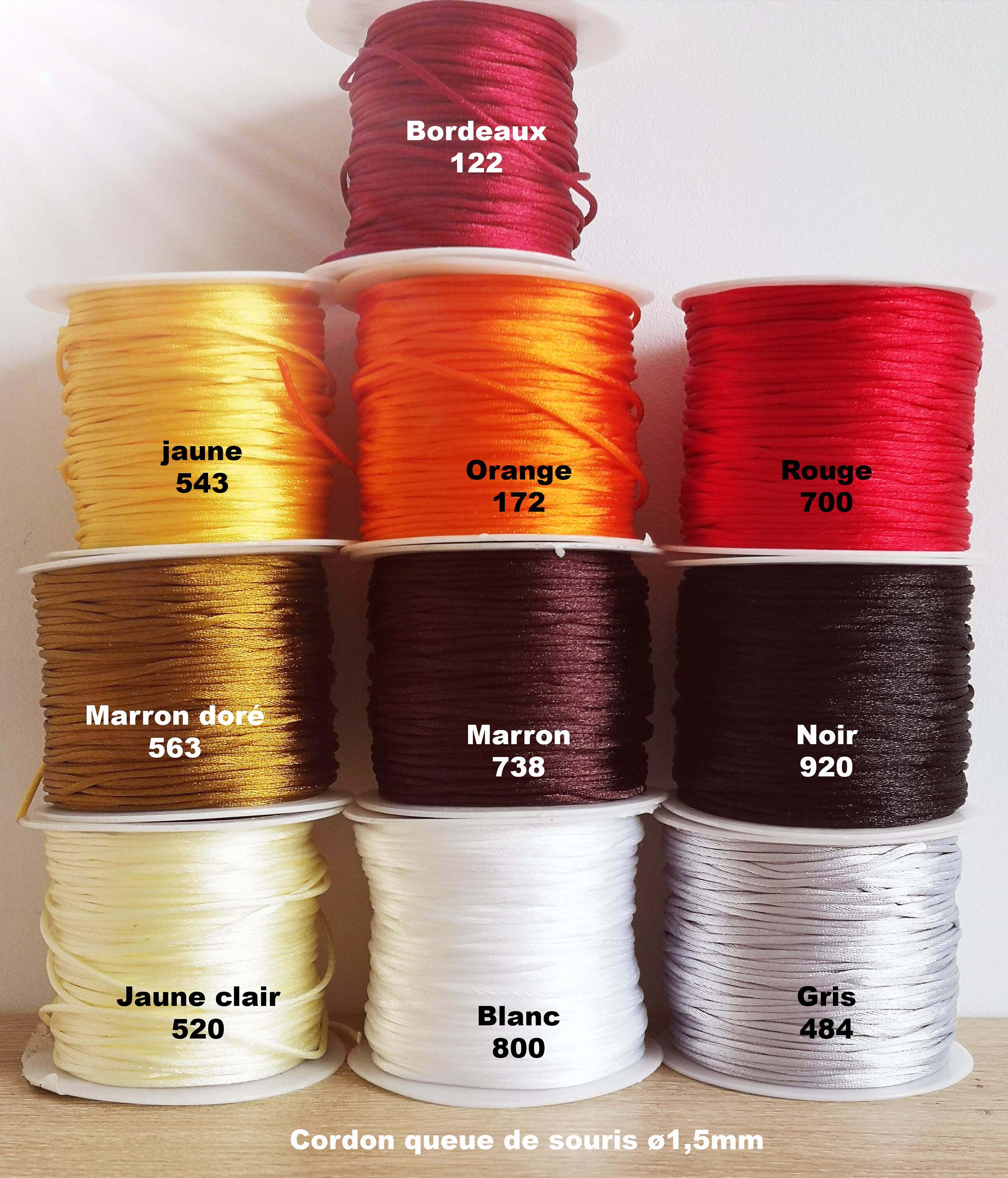 Elastique multi-brins Ø 1 mm de couleur marron