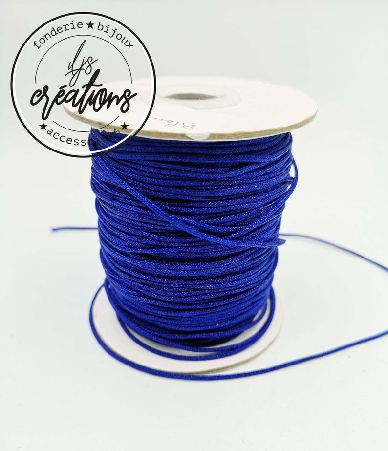 6m blue braided cord 1.5mm