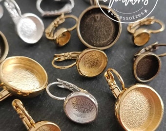 Jewelry findings - Round earrings with sleepers - size and finish of your choice / On order & new stock