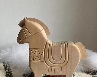 A horse figure, horse, Christmas gift, Christmas decor ,Swedish item, Handmade, Swedish tradition