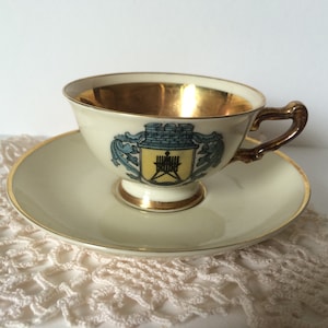 Antique cup Bavaria 1910s Made in Germany kitchen decor Collectibles coupons