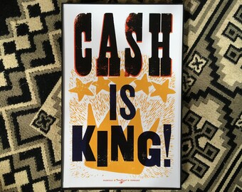 CASH is KING! Print