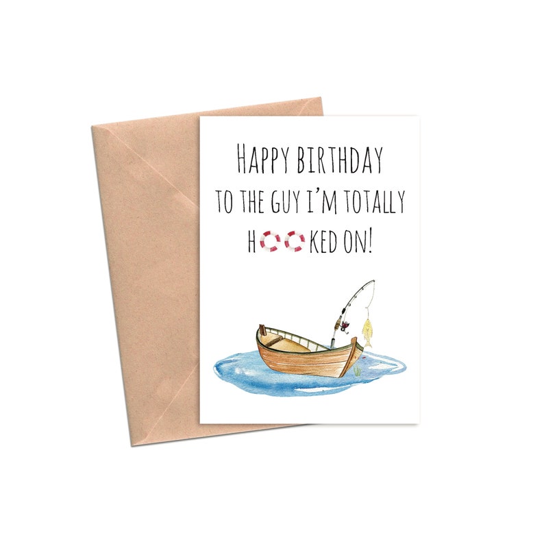 Fishing Lover Birthday Card Fishing Birthday Gift For - Etsy