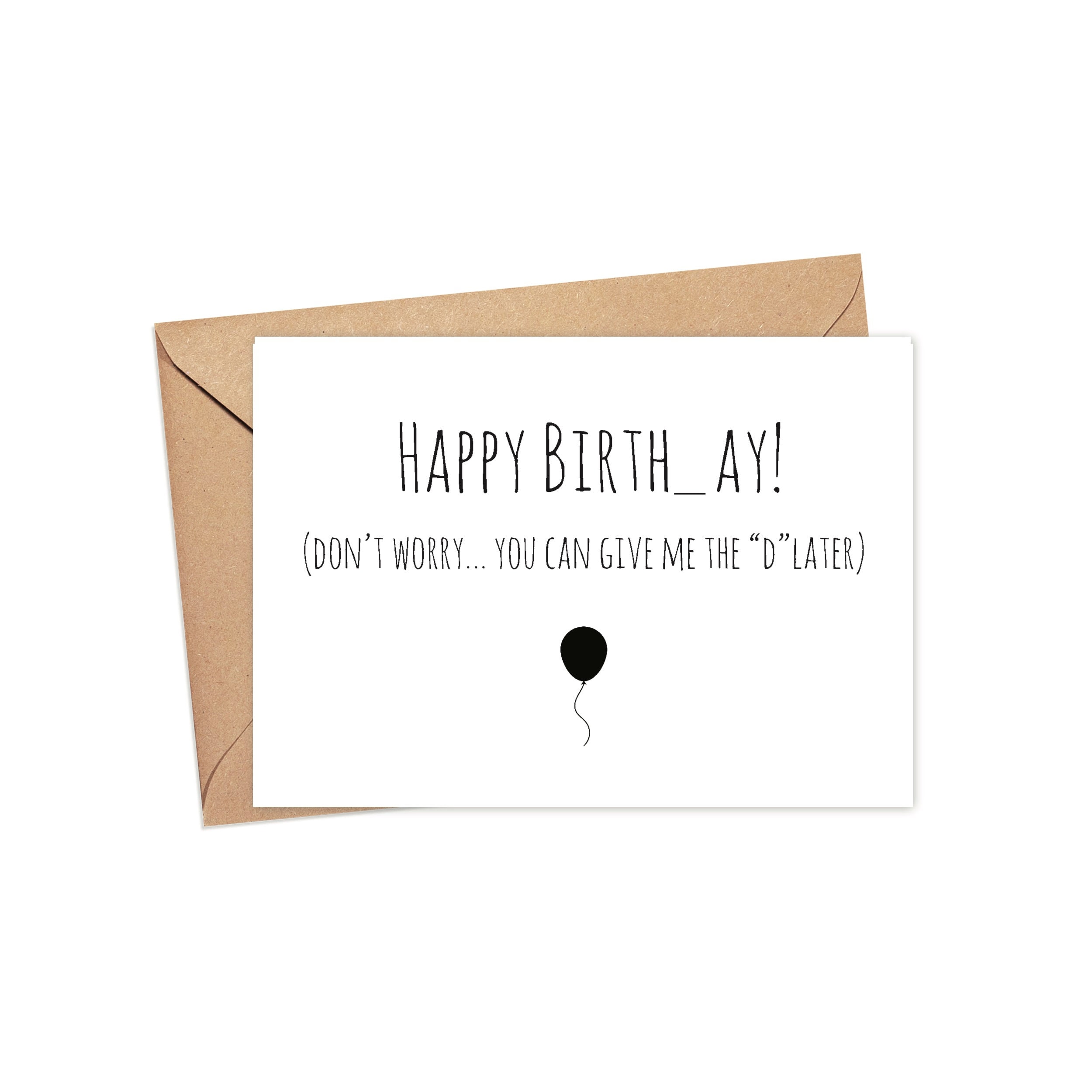 Funny Birthday Card for Husband Card for Boyfriend Dirty - Etsy