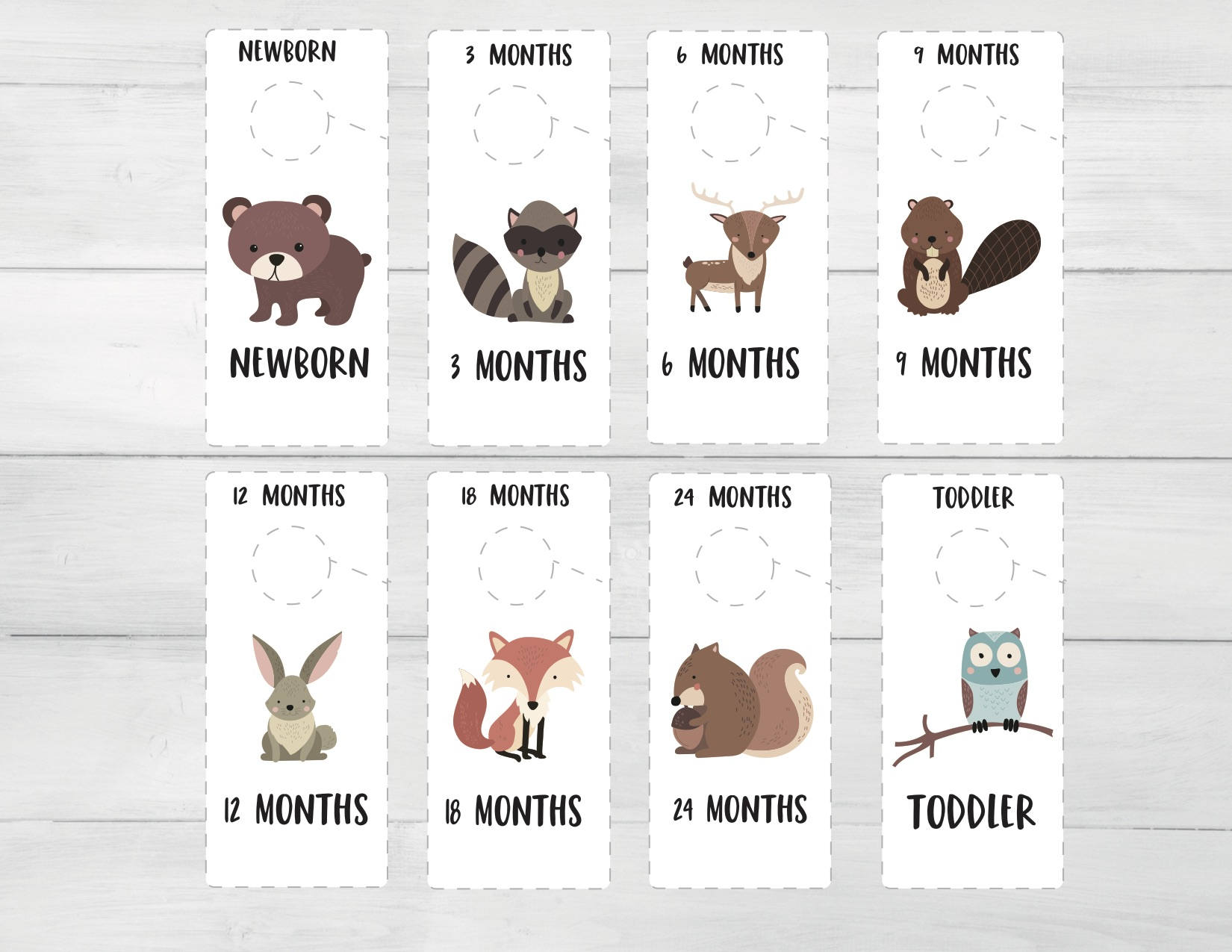 Printable Baby Closet Dividers Nursery Clothes Dividers | Etsy