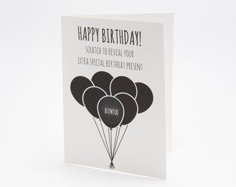 Grappige kraskaart verjaardag voor vriend, ondeugende verjaardagskaart, vuile verjaardagskaart voor hem, volwassen humorkaart, grapcadeau