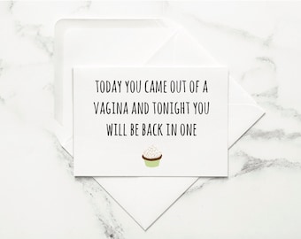 Grappige onbeleefde verjaardagskaart voor vriend, kaart vuile volwassen humor, ongepaste verjaardagskaart, ondeugende kaart voor hem, grap cadeau