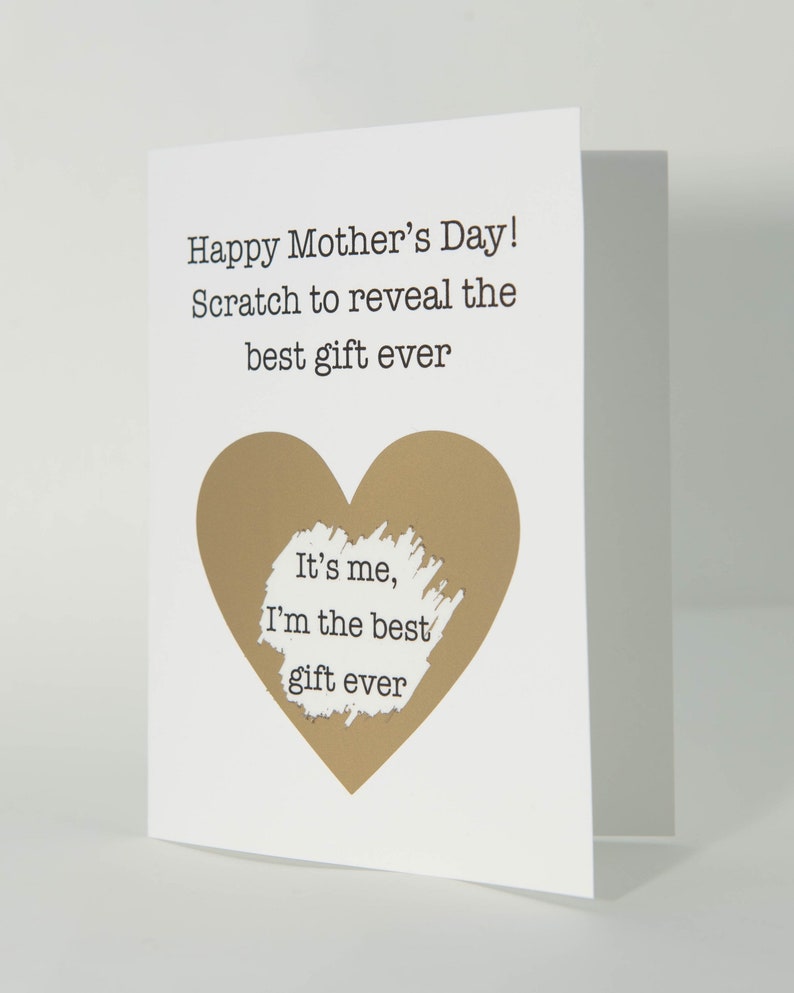 funny mothers day scratch off card, mothers day gift for mom, mothers day gift from daughter, funny card for mom, sarcastic gift idea 