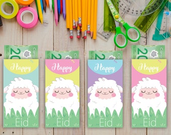 EID Mubarak money envelope, DIY printable, Instant download, Happy Eid Al-Adha, Happy Bairam Money envelope, Digital Print - HDR12-EID